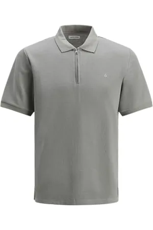 JACK & JONES Jjeaustin Zip Polo Ss Sn, , XXL