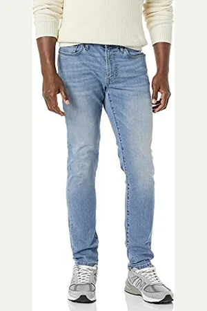Amazon Męskie dżinsy Skinny-Fit High Stretch Jean, Light Wash, 31W x 29L