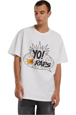 Mister Tee Męski T-shirt MTV Yo! Oversize Tee, T-Shirt z nadrukiem dla mężczyzn, koszulka graficzna, Streetwear, , XXL