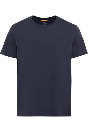 Camel Active Męski Basic T-shirt z krótkim rękawem z okrągłym dekoltem, granatowy, L