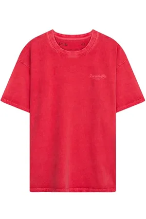 LTB Jeans Męski T-shirt wyprodukowany z bawełny w kolorze niebieskim Regular Fit - rozmiar L, , L