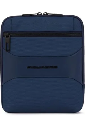 Piquadro IPad®8,3" kieszonkowa torba crossbody z tkaniny recycled z ochroną RFID chroniącą przed oszustwami i kieszenią na CONNEQU, NIEBIESKI, , S, Crossbody