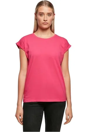 Build Your Brand Damski T-shirt Ladies Extended Shoulder Tee, górna część dla kobiet z wyciętymi ramionami, dostępny w wielu kolorach, rozmiary XS - 5XL, , 3XL