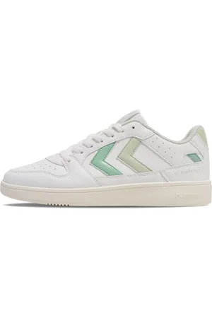 Hummel Damskie buty sportowe ST. Power Play WMNS LZD Sneakers, Bright White/Misty Jade, 42 EU, , 42 EU
