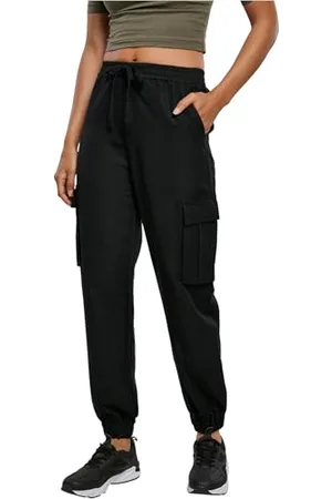 Urban classics Damskie spodnie z wiskozy Twill Cargo Pants klasyczne spodnie damskie
