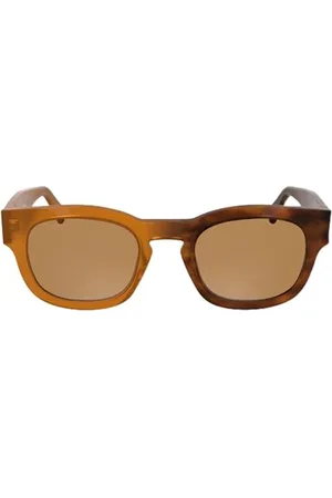 Calvin Klein Dżinsy uniseks dla dorosłych Sunglasses CKJ25601S - z solidnymi pomarańczowymi soczewkami, , jeden rozmiar