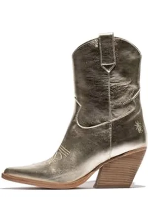 Fly London Damskie buty WOFY093FLY Western Boot, Złoto, 5 UK, , 5 UK
