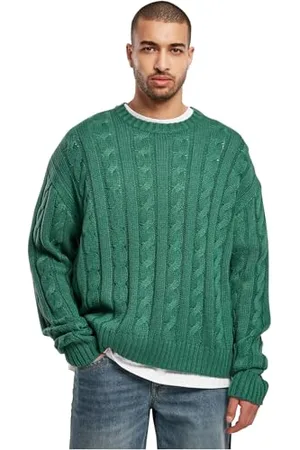 Urban classics Męska bluza Boxy Boxy, zielona, 4XL, , 4XL