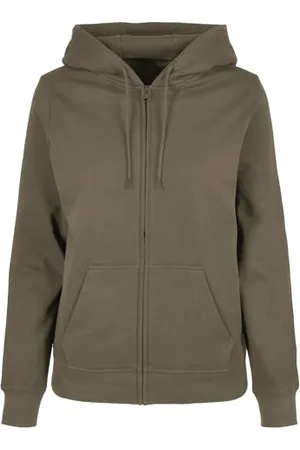 Build Your Brand Damska bluza z kapturem Basic Zip Hoody, , XL