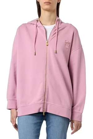 Pinko Gremito kurtka z kapturem z wyhaftowanym logo, N98_orchidea dymu, M damska, , M
