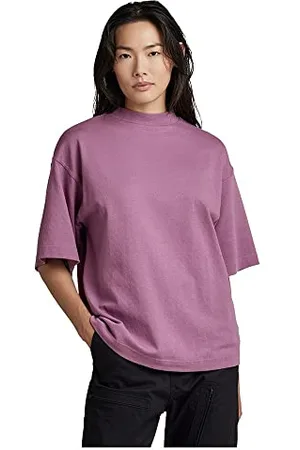 G-Star RAW Damski t-shirt Mock Neck Loose, , M