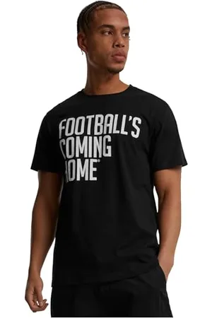 Merchcode Męski T-shirt Footballs Coming Home Logo Tee, Regular Fit, bawełna 100%, XL, , XL