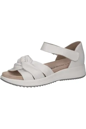 Caprice Damskie 9-28707-44 płaskie sandały, białe nappa, rozmiar 39 EU, , 39 EU