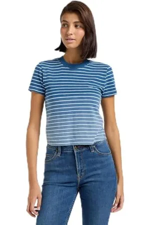 Lee Cropped Tee, , M