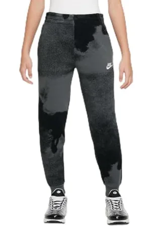 Nike FD3200-010 K Club FLC HBR Jogger Wash AOP Spodnie Sportowe Unisex Dziecko Czarny/Żelazny/Biały Rozmiar L, , L