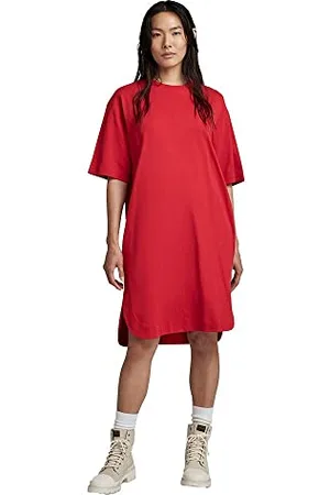 G-Star RAW Damska sukienka w stylu casualowym U Casual, Odzież Damska, czerwona (Acid red C336-A911), S, , S