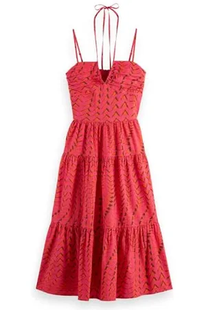 Scotch&Soda Bawełniana sukienka midi z kory, , 40