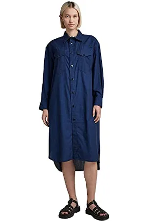 G-Star RAW Damska sukienka koktajlowa , niebieska, L, , L