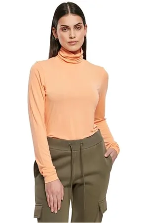 Urban classics Damska koszulka z długim rękawem z modalu, , XXL