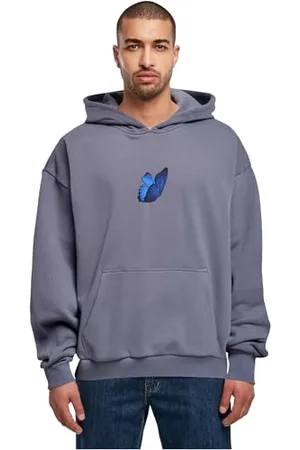 Mister Tee Bluza z kapturem Le Papillon Heavy Oversize Hoody Vintage Blue XS, Styl vintage., XS