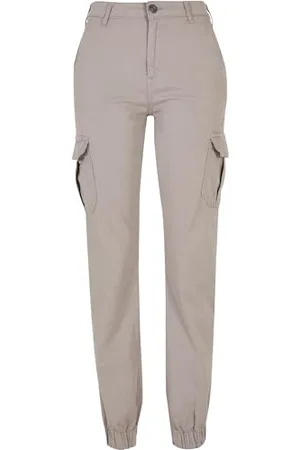 Urban classics Damskie spodnie cargo z wysokim stanem, , 60