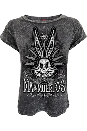 Spiral Looney Tunes - Królik Bugs - Muertos - Kwas Wash Turnup Sleeve, , S