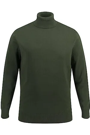 JP 1880 Męski sweter z golfem, duże rozmiary, drobna dzianina, , L