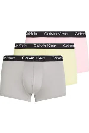 Calvin Klein Męski bagażnik z niskim stanem 3PK 000NB2569A Low Rise Trunk, Multi (ASH, GARDEN GLADE, BUFF PINK), XL, , XL