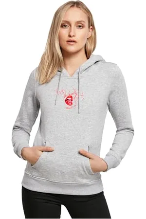 miss tee Damska bluza z kapturem Muah Hoody, luźna bluza z kapturem z nadrukiem z przodu, regularny krój, rozmiary XS - 5XL, , S