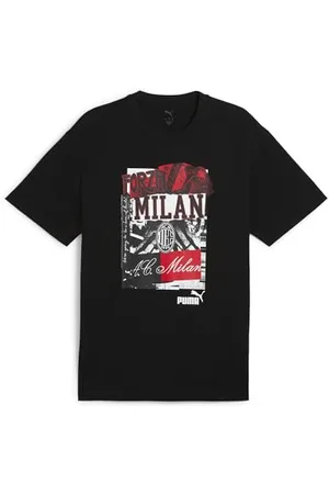 PUMA A.C. Milan koszulka ftblNRGY+, koszulka piłkarska, oficjalny produkt czarny, dorosły, S, , S