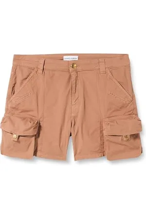 Pinko Damskie szorty Tricottina Stretch Old Wash, C95_Beige Fulvo Bruno, 36, , 36