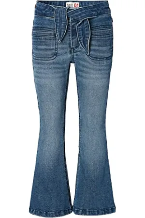 Noppies Dziewczęce dziewczęce, Denim Pants Flared fit Kingstree Jeans, Medium Wash-P534, 92