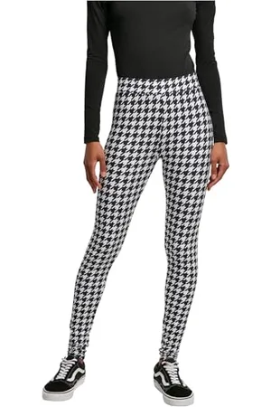 Urban classics Damskie legginsy Soft Legginsy damskie czarne/białe Basics, czarno-biały, 3XL