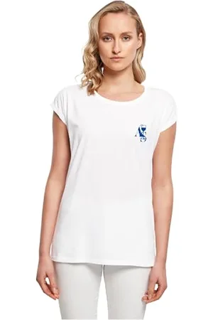 Mister Tee Damski T-shirt bez kołnierza, , S, , S