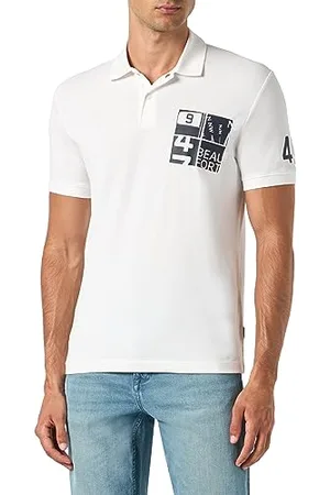 QS by s.Oliver Męska koszulka polo, biała, 3XL, , 3XL