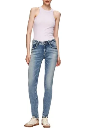 LTB Jeans Damski Fallon 201 - Slim Mid Rise Basic-5-Pocket Medium Wash z mieszanki bawełny - rozmiar W26L32, , 26W / 32L
