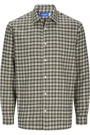 JACK & JONES Męska koszula flanelowa Jorjoshua Ls Pls z długim rękawem, wetiweria, 6XL, , 6XL