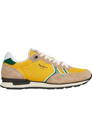 Pepe Jeans Męskie buty sportowe Brit Fun M, żółte (Rugby Yellow), 45 EU, , 10 UK