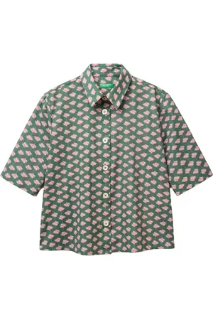 Benetton Camicia 5q6sdq07o Koszula, Wielobarwny, M Kobiety, M