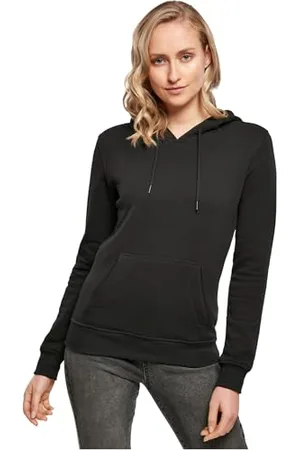 Build Your Brand Damski sweter z kapturem ze 100% bawełny ekologicznej dla kobiet, Ladies Organic Hoody bluza z kapturem w kolorze czarnym lub białym, rozmiary XS - 5XL, , 3XL