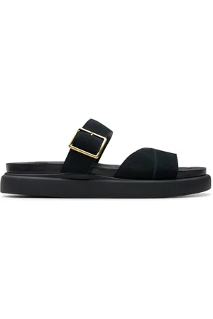 Clarks Premium Damskie sandały Aristella Mule, czarne Sde, 3,5 UK, , 36.5 EU
