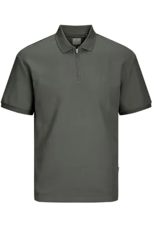 JACK & JONES Jjeaustin Zip Polo Ss Sn, , XL