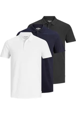 JACK & JONES Męskie koszulki polo Basic (3 szt.)