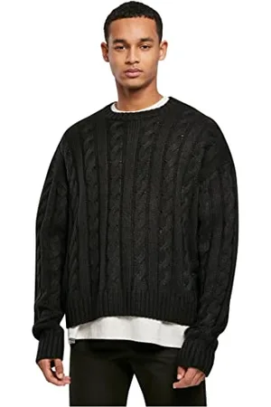 Urban classics Męska bluza Boxy z kapturem, czarna, 4XL, , 4XL