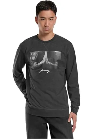Mister Tee Męska bluza Pray Crewneck Charcoal XS, , XS