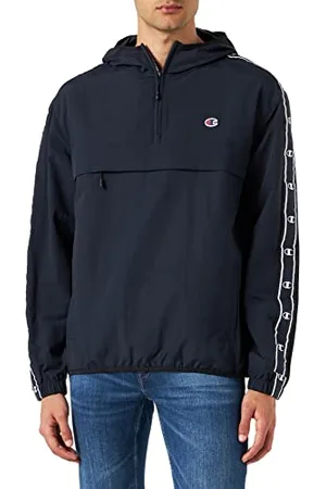 Champion Męska kurtka z kapturem Legacy Outdoor Coated Woven Nylon Tape Logo, , L