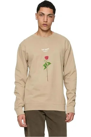 Mister Tee Męska bluza Lost Youth Rose Crewneck darksand XL, , XL