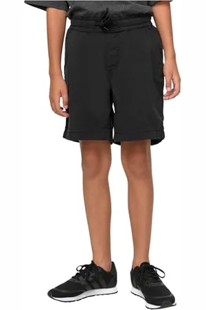 Urban classics Chłopięce Boys Strech Twill szorty do biegania, klasyczne, czarne, 158/164