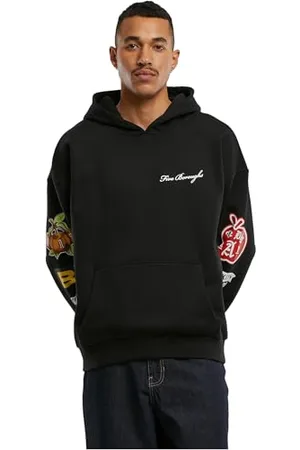 Mister Tee Męska bluza z kapturem Ny Homage Oversize Hoody, czarny, S
