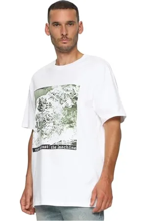 Mister Tee Męska koszulka Rage Against The Machine Oversize S White, , S